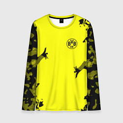 Лонгслив мужской FC Borussia Dortmund: Yellow Original, цвет: 3D-принт