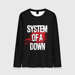 Лонгслив мужской System of a Down Blood, цвет: 3D-принт