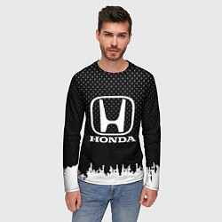 Лонгслив мужской Honda: Black Side, цвет: 3D-принт — фото 2