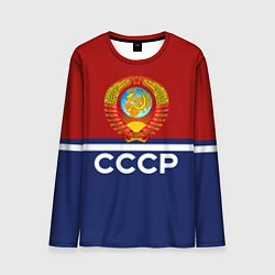 Лонгслив мужской СССР: Спортсмен, цвет: 3D-принт