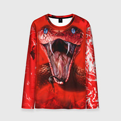 Лонгслив мужской Red Snake, цвет: 3D-принт