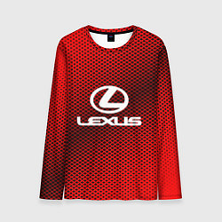Лонгслив мужской Lexus: Red Carbon, цвет: 3D-принт