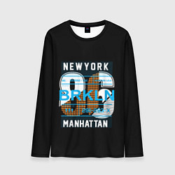 Мужской лонгслив New York: Manhattan 86