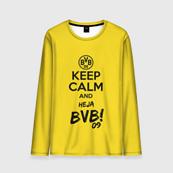 Лонгслив мужской Keep Calm & Heja BVB, цвет: 3D-принт