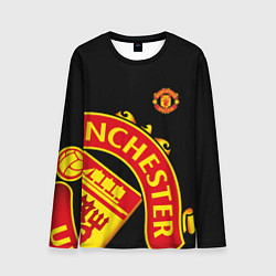 Лонгслив мужской FC Man United: Black Exclusive, цвет: 3D-принт