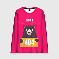 Мужской лонгслив Bear: Error 404