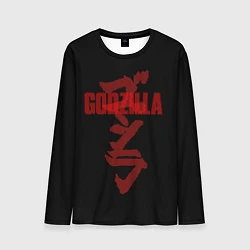 Лонгслив мужской Godzilla: Hieroglyphs, цвет: 3D-принт