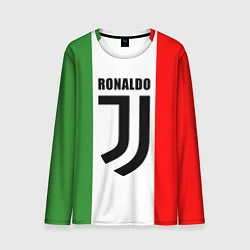 Лонгслив мужской Ronaldo Juve Italy, цвет: 3D-принт