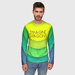 Лонгслив мужской Imagine Dragons: Lime Colour, цвет: 3D-принт — фото 2