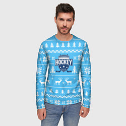 Лонгслив мужской Hockey League, цвет: 3D-принт — фото 2