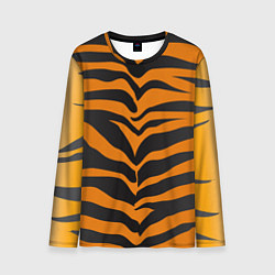 Лонгслив мужской Шкура тигра, цвет: 3D-принт