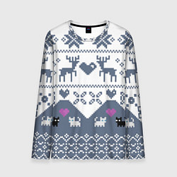 Мужской лонгслив Новогодняя любовь