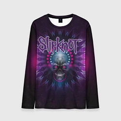 Лонгслив мужской Slipknot: Neon Skull, цвет: 3D-принт