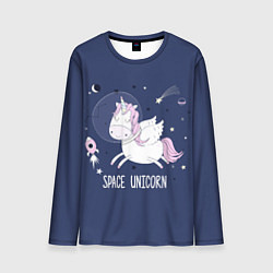 Лонгслив мужской Space unicorn, цвет: 3D-принт