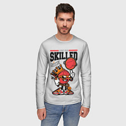 Лонгслив мужской Skilled and lucky ball, цвет: 3D-принт — фото 2