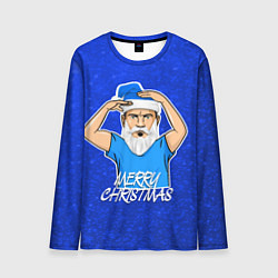 Лонгслив мужской Новогодний Дзюба FCZP, цвет: 3D-принт