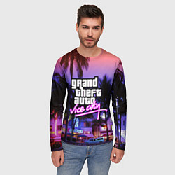 Лонгслив мужской Grand Theft Auto Vice City, цвет: 3D-принт — фото 2