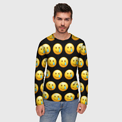 Лонгслив мужской New Emoji, цвет: 3D-принт — фото 2