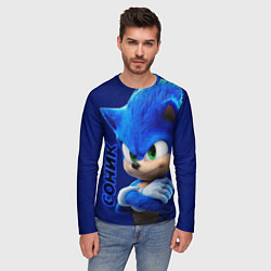 Лонгслив мужской SONIC, цвет: 3D-принт — фото 2