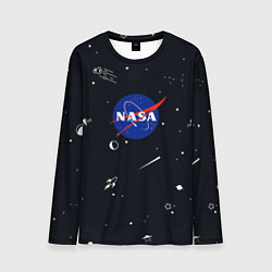 Лонгслив мужской NASA, цвет: 3D-принт