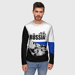 Лонгслив мужской Russia, цвет: 3D-принт — фото 2