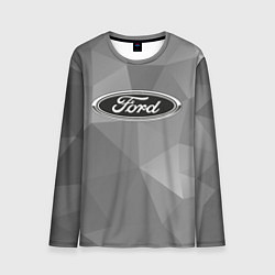 Лонгслив мужской Ford чб, цвет: 3D-принт