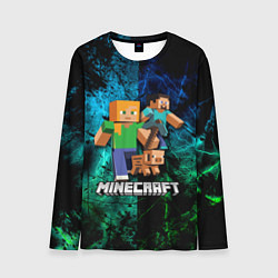 Лонгслив мужской Minecraft Майнкрафт, цвет: 3D-принт