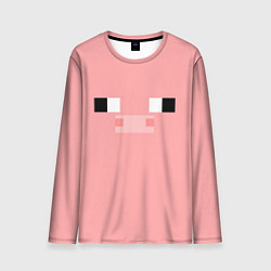 Лонгслив мужской Minecraft Pig, цвет: 3D-принт