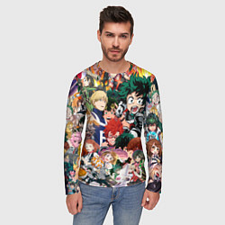 Лонгслив мужской Моя геройская академия, цвет: 3D-принт — фото 2