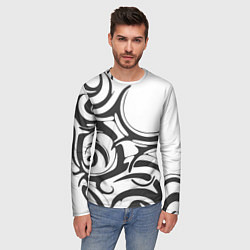 Лонгслив мужской Узоры, цвет: 3D-принт — фото 2