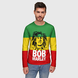 Лонгслив мужской Bob Marley, цвет: 3D-принт — фото 2
