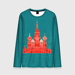 Лонгслив мужской Москва, цвет: 3D-принт