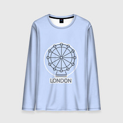 Лонгслив мужской Лондон London Eye, цвет: 3D-принт