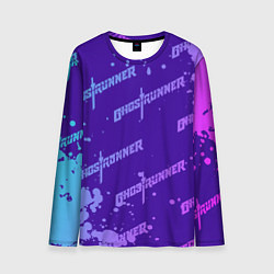 Мужской лонгслив Ghostrunner узор