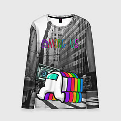 Лонгслив мужской Among Us по улицам Нью-Йорка, цвет: 3D-принт