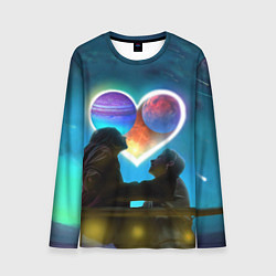 Лонгслив мужской Ты Венера — я Юпитер, цвет: 3D-принт