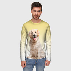 Лонгслив мужской Лабрадор ретривер пес, цвет: 3D-принт — фото 2