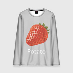 Лонгслив мужской Strawberry potatoes, цвет: 3D-принт
