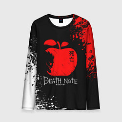 Лонгслив мужской DEATH NOTE ТЕТРАДЬ СМЕРТИ, цвет: 3D-принт