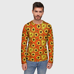 Лонгслив мужской Древний африканский узор, цвет: 3D-принт — фото 2