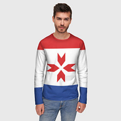 Лонгслив мужской Мордовия, цвет: 3D-принт — фото 2