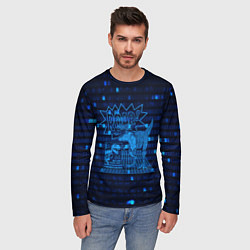 Лонгслив мужской Проекция динозавра в 3D, цвет: 3D-принт — фото 2