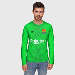 Лонгслив мужской FC Barcelona Goalkeeper 202122, цвет: 3D-принт — фото 2