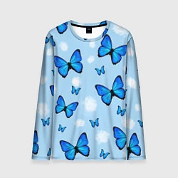 Лонгслив мужской Бабочки Моргенштерна, цвет: 3D-принт