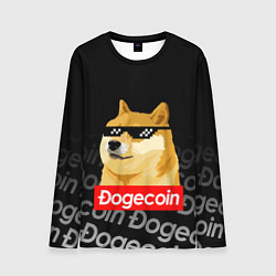 Лонгслив мужской DOGECOIN DOGE ДОГИКОИН, цвет: 3D-принт