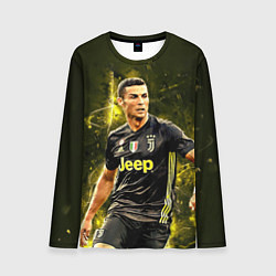 Лонгслив мужской Cristiano Ronaldo Juventus, цвет: 3D-принт
