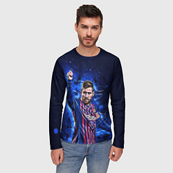 Лонгслив мужской Lionel Messi Barcelona 10, цвет: 3D-принт — фото 2