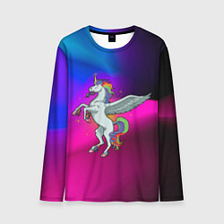 Лонгслив мужской Единорог Unicorn Z, цвет: 3D-принт