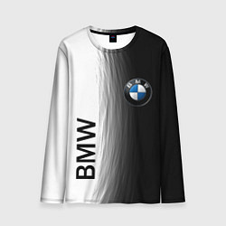 Лонгслив мужской Black and White BMW, цвет: 3D-принт