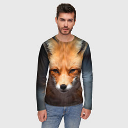 Лонгслив мужской Хитрая лисица, цвет: 3D-принт — фото 2